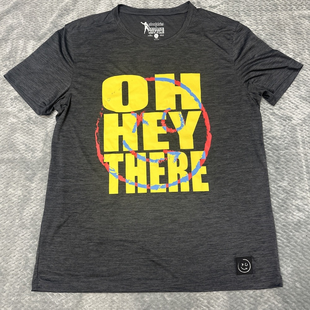 Chubbies x George Kittle T Shirt Men's L Gray Oh Hey There Lightweight AthletIc